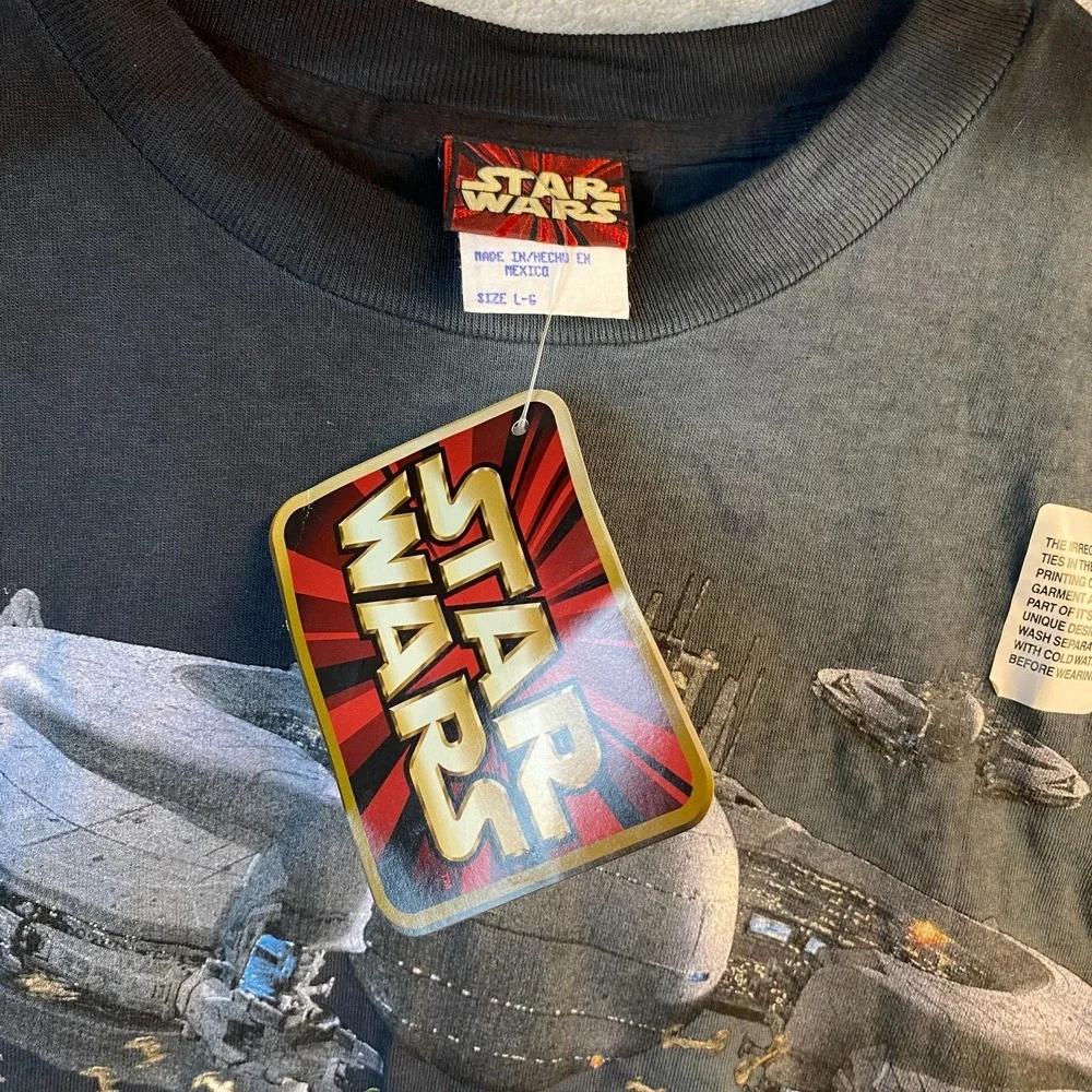 Vintage 1999 Star Wars Episode I Battle for Naboo AOP Shirt Large NWT